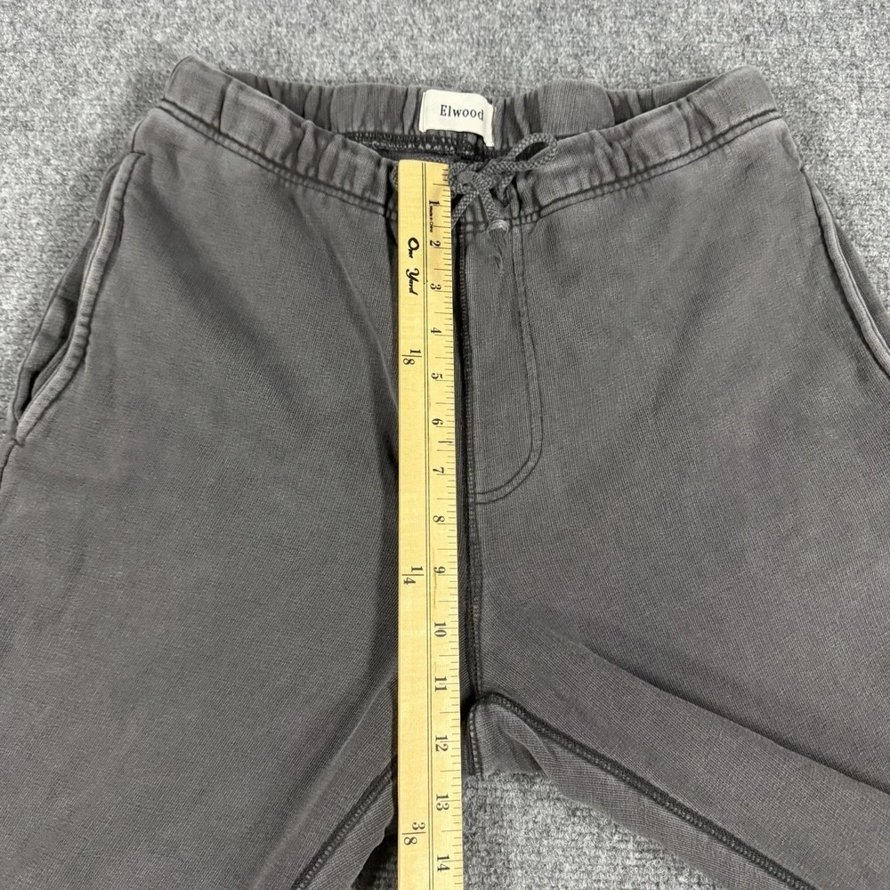 Elwood Core Sweatpants Mens Small Vintage Wash Grey Organic Cotton French Terry